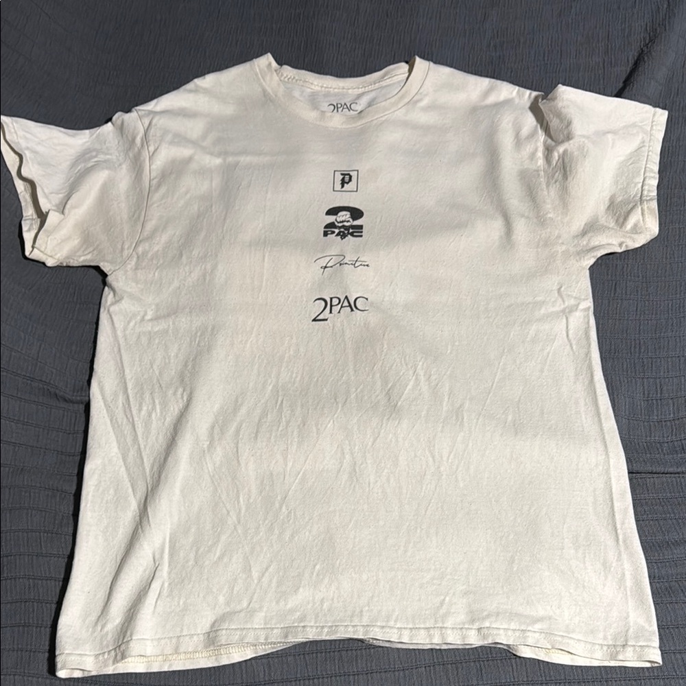 Primitive Cream Short Sleeve Tee Minimalist Design